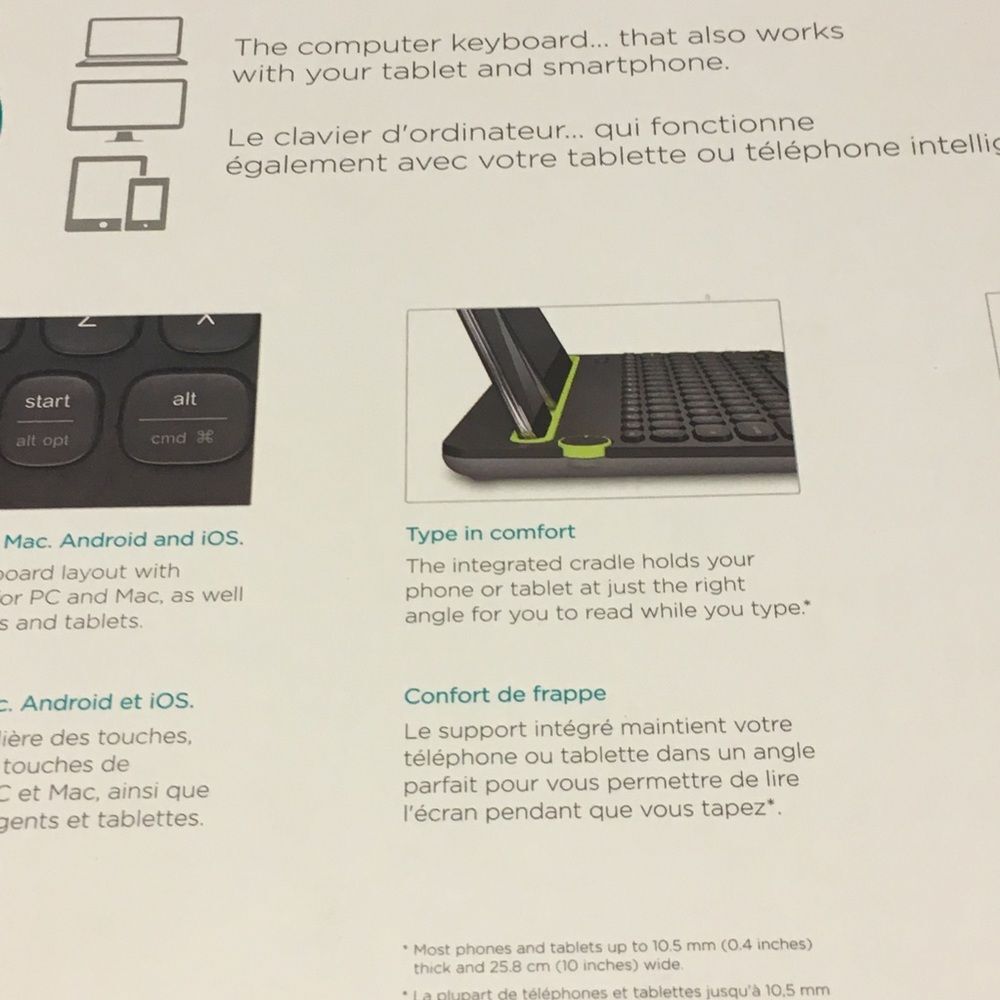 Logitech K480 Wireless Keyboard Universal - Picture 5 of 8